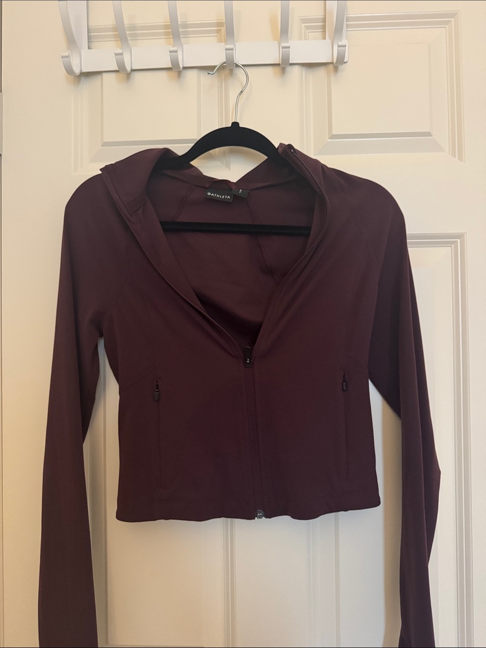 Athleta Women's Zip Up Workout Jacket in Plum